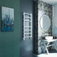 Полотенцесушитель электрический Grota Nosto 430х1200 белый Nosto 430х1200 RAL9016 EL — фото 2, Электрические полотенцесушители