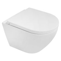 Унитаз подвесной Azario Blanco 360х490х360 безободковый, система слива "Торнадо", быстросъемное сиденье микролифт арт-AZ-9003WT — фото 14, Подвесные унитазы