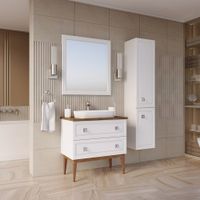 Комплект мебели для ванной Каталина 80 "White" 120971 — фото 2, Готовые комплекты для ванной комнаты