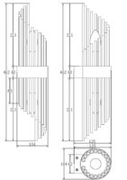 Настенный светильник (бра) Maytoni арт-MOD174WL-02G — фото 4, Бра