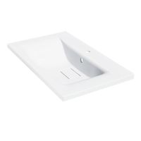 Раковина из искусственного камня, цвет белый арт-VCB-3M750W — фото 2, Раковины встраиваемые сверху