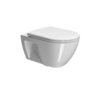 унитаз подвесной PURA безободковый с водоворотной системой смыва Swirlflush фаянсовый белый арт-881111 — фото 2, Подвесные унитазы