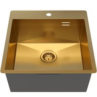 Товар: Кухонная мойка Reflexion Iseo RX2250GD брашированное золото - фото 242 Кухонная мойка Reflexion Iseo RX2250GD брашированное золото — фото 242, Кухонные мойки