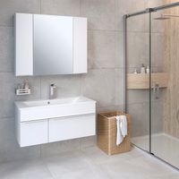 Тумба подвесная AXIOMA 100 /2 ящ/ AQUA DE MARCO 2100WGAXI/H — фото 7, Тумбы под раковину