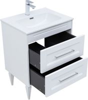 Товар: Тумба с раковиной Aquanet Бостон new 60 (Flat) цв.белый сатин 00345364 - фото 5 Тумба с раковиной Aquanet Бостон new 60 (Flat) цв.белый сатин 00345364 — фото 5, Тумбы с раковиной