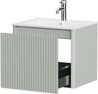 Тумба под раковину Allen Brau Gravity 60 1.370016.PWM папирус матовый — фото 7, Тумбы под раковину