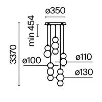 Товар: Подвесной светильник Maytoni арт-MOD273PL-L80CH3K - фото 3 Подвесной светильник Maytoni арт-MOD273PL-L80CH3K — фото 3, Подвесные светильники