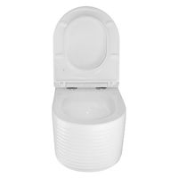 Товар: Унитаз подвесной Azario LUZIO 365х495х360 безободковый, рельефный, слив "Скрытое Торнадо", с быстросъемным сиденьем "Микролифт" арт-AZ-098-UQ - фото 4 Унитаз подвесной Azario LUZIO 365х495х360 безободковый, рельефный, слив "Скрытое Торнадо", с быстросъемным сиденьем "Микролифт" арт-AZ-098-UQ — фото 4, Подвесные унитазы