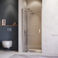 Душевая дверь RGW HO-014 140x200, профиль хром, стекло прозрачное/8 мм (EasyClean), арт-350601414-11 — фото 2, Распашные душевые двери