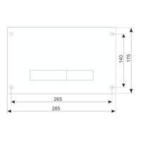 KK-POL M08 Металлическая панель смыва для инсталляции антивандальная, цвет нержавеющая сталь арт-350/PPW/003-00-00 — фото 2, Панели