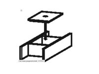 Разделитель, Duravit, Brioso, цвет-черный бриллиант арт-UV984500000 — фото 1, Комплектующие для мебели в ванной