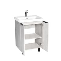 Тумба под раковину VIANT БЕРЛИН 60 напольная цемент арт-VBER60MDC-T2ST — фото 1, Тумбы под раковину