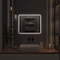 Зеркало с LED-подсветкой SIRIUS (50*60) /AQUA DE MARCO SIR50/60 — фото 8, Зеркала в ванную комнату