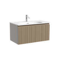 Тумба подвесная SANCOS Code 785х453х400, c одним ящиком оснащенным доводчиками, цвет серо- бежевый, арт. арт-CD80GB — фото 5, Тумбы под раковину