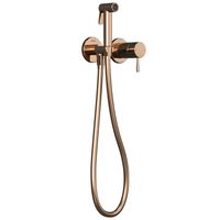 Встраиваемый смеситель с гигиеническим душем на 2 отверстия Atlas Tera розовое золото TESKA арт-T5739 — фото 1, Гигиенические души