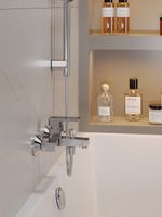 OneLife смеситель для ванны/душа однорычажный полимерный, хром арт-P06-100cr — фото 8, Смеситель для ванны