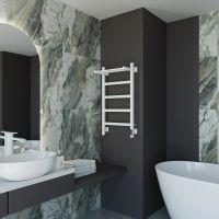 Товар: Полотенцесушитель электрический Grota Lore 430х800 белый Lore 430х800 RAL9016 EL - фото 2 Полотенцесушитель электрический Grota Lore 430х800 белый Lore 430х800 RAL9016 EL — фото 2, Электрические полотенцесушители