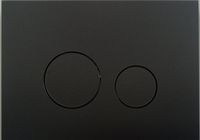 KK-POL 350/PPC/144-00-00 M11 Стеклянная панель смыва для инсталляции, цвет черный матовый — фото 1, Панели