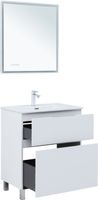 Товар: Тумба с раковиной Aquanet Алвита new 70 (Flat) напольная 2 ящ. цв. белый матовый 00345677 - фото 7 Тумба с раковиной Aquanet Алвита new 70 (Flat) напольная 2 ящ. цв. белый матовый 00345677 — фото 7, Тумбы с раковиной