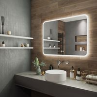 Товар: Зеркало с LED-подсветкой AMAZON MUSIC (89*68,5) /AQUA DE MARCO AmzMus90/70 - фото 2 Зеркало с LED-подсветкой AMAZON MUSIC (89*68,5) /AQUA DE MARCO AmzMus90/70 — фото 2, Зеркала в ванную комнату