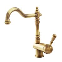 Смеситель на раковину для бойлеров с низким давлением, ЦВЕТ БРОНЗА арт-E408.5/8SM — фото 1, Смесители для раковины