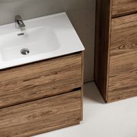 Тумба под раковину SANCOS Libra Floor напольная, 790х450х840, c двумя ящиками оснащенными доводчиками, дуб чарльстон, арт. арт-LB80FECH — фото 7, Тумбы под раковину