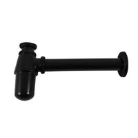 MD0545CMAT Сифон для умывальника диаметр 32 мм., ЧЕРНЫЙ МАТОВЫЙ — фото 1, Сифоны для раковины