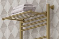 Полка прямая Полка Сунержа прямая 4П / L 370 Матовое золото арт-032-2012-4370 — фото 1, Полки для полотенец