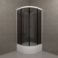 ДО Грэй 90*90 В (3 места+сифон D50) арт-Щ0000066465 — фото 1, Душевые уголки четверть круга