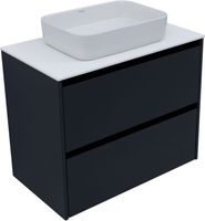Тумба под раковину Allen Brau Activity 80 1.34004.AM антрацит матовый/черный браш — фото 8, Тумбы под раковину