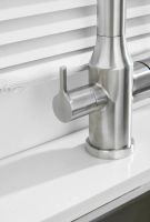 Смеситель для кухни с гибким изливом и подключением фильтра BELZ, сатин, черный, арт-B76814-1 — фото 6, Смесители для кухни