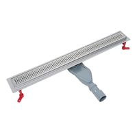 Лоток душевой, сифон 360, комбинированный затвор, перфорированная решетка, 800мм, хром, IDDIS, арт-975B8SB20DZ — фото 2, Душевые лотки