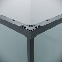 Товар: 1/2 душевого ограждения Grossman Galaxy 1/2.K33.01.12.42.00 (120х195) графит сатин,стекло прозрачное, 1 место - фото 9 1/2 душевого ограждения Grossman Galaxy 1/2.K33.01.12.42.00 (120х195) графит сатин,стекло прозрачное, 1 место — фото 9, Раздвижные душевые двери