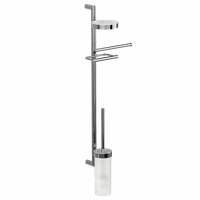 Товар: Стойка COLOMBO DESIGN PLANETS B9822 настенная с полотенцедержателем с мыльницей с держателем туалетной бумаги и с ершиком цвет хром - фото 3 Стойка COLOMBO DESIGN PLANETS B9822 настенная с полотенцедержателем с мыльницей с держателем туалетной бумаги и с ершиком цвет хром — фото 3, Ершики для унитаза