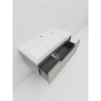 Тумба под раковину подвесная La Fenice SIMPLA , бежевая арт-FNC-01-SIM-C-100 — фото 5, Тумбы под раковину