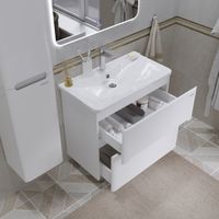 Товар: Тумба напольная "АДЕЛЬ-НОРМА-80 см" с 2-я ящ. белая (ум. Aдель-80) арт-108023 - фото 2 Тумба напольная "АДЕЛЬ-НОРМА-80 см" с 2-я ящ. белая (ум. Aдель-80) арт-108023 — фото 2, Тумбы под раковину