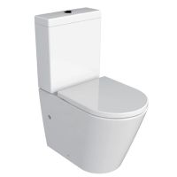 Унитаз-компакт Azario Luana 615х375х840 напольный, безободковый, с сиденьем микролифт арт-AZ-8593 — фото 3, Напольные унитазы