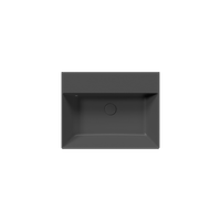 раковина подвесная/встраиваемая KUBE X 60x47 черный матовый арт-9431126 — фото 1, Раковины подвесные