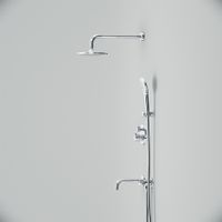 FT85A3RH30 X-Joy, набор: встроеный см-ль с ТМС, излив, верхний душ 220 мм, ручн.душ, хром — фото 5, Встраиваемые душевые комплекты