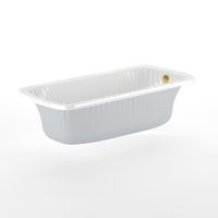 OLIVIA PODIUM Ванна 174x83 см. белая, слив/перелив золото (встраиваемая в подиум) 24379 — фото 2, Ванны