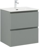 Тумба с раковиной Aquanet Джейн 120 цв.мисти грин (раковина Flat) 00340692 — фото 1, Тумбы с раковиной