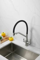 Смеситель для кухни с подключением фильтра BELZ, сатин арт-B78815-1 — фото 10, Смесители для кухни