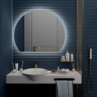 Зеркало с LED-подсветкой MOON (90*110) /AQUA DE MARCO Moon90/110 — фото 4, Зеркала в ванную комнату