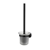 Ерш, черный матовый, матовое стекло, сплав металлов, Sena, IDDIS, арт-SENSBG0i47 — фото 2, Ершики для унитаза