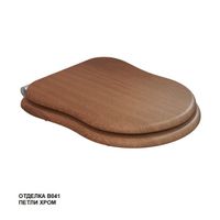 сиденье для унитаза 3813 с механизмом плавного закрывания, хром арт-KFm-BC-B041 — фото 1, Сиденья для унитаза