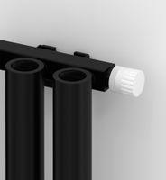 Отопительный радиатор Сунержа Кумир-0 EU50 правый 500х190 3 секции Матовый чёрный арт-31-0351-5003 — фото 1, Радиаторы отопления