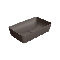 раковина накладная NUBES 60x38 без перелива коричневый матовый арт-903616 — фото 2, Раковины накладные