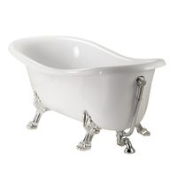 BELLA Ванна 170x80xH74 см. на лапах "LEONE" STANDART, белая, слив/перелив хром 26917 — фото 2, Ванны