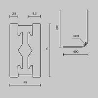 Комплектующие для систем освещения с токоведущими элементами Technical TRX154-RC80-B — фото 5, Комплектующие для освещения