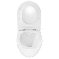 Унитаз подвесной Azario Geno 490х360х360 безободковый, с ультратонким сиденьем микроклифт (AZ2196D) арт-AZ-2196-D — фото 4, Подвесные унитазы